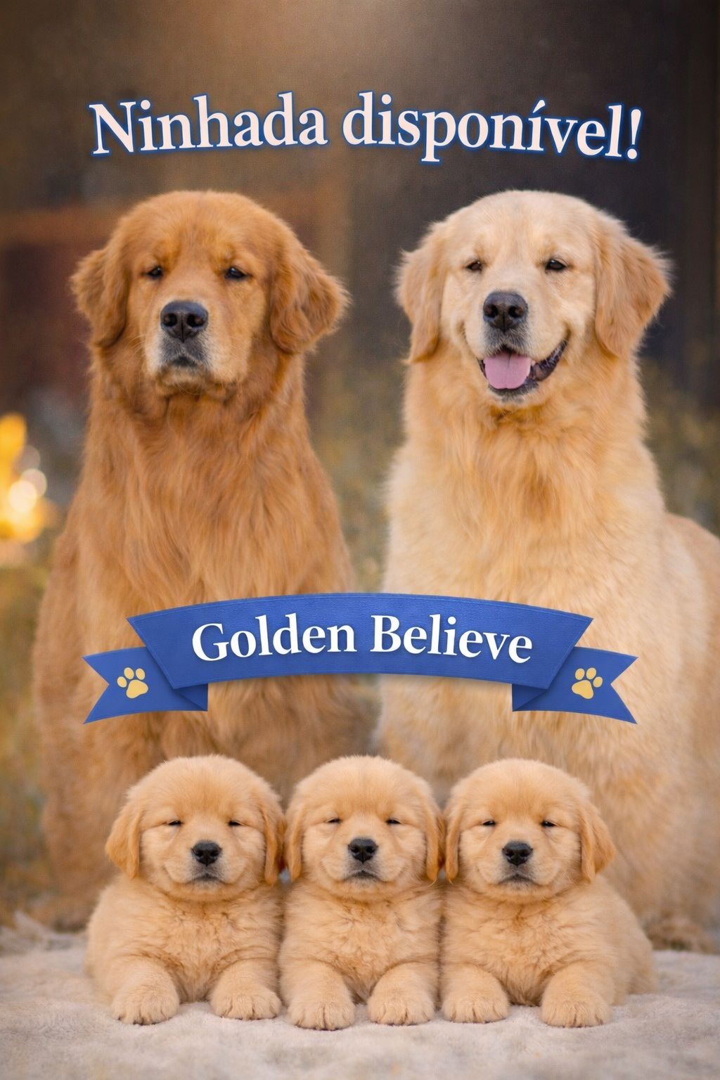 Arte da nova ninhada Golden Believe